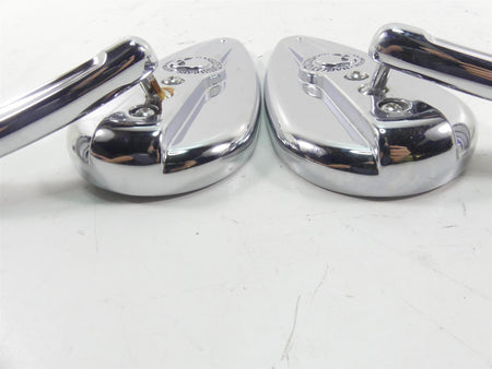 2012 Harley Touring FLHTK Electra Glide Willie G Skull Teardrop Mirrors 91315-04 {{ shop.shopifyCountryName }} - Mototech271