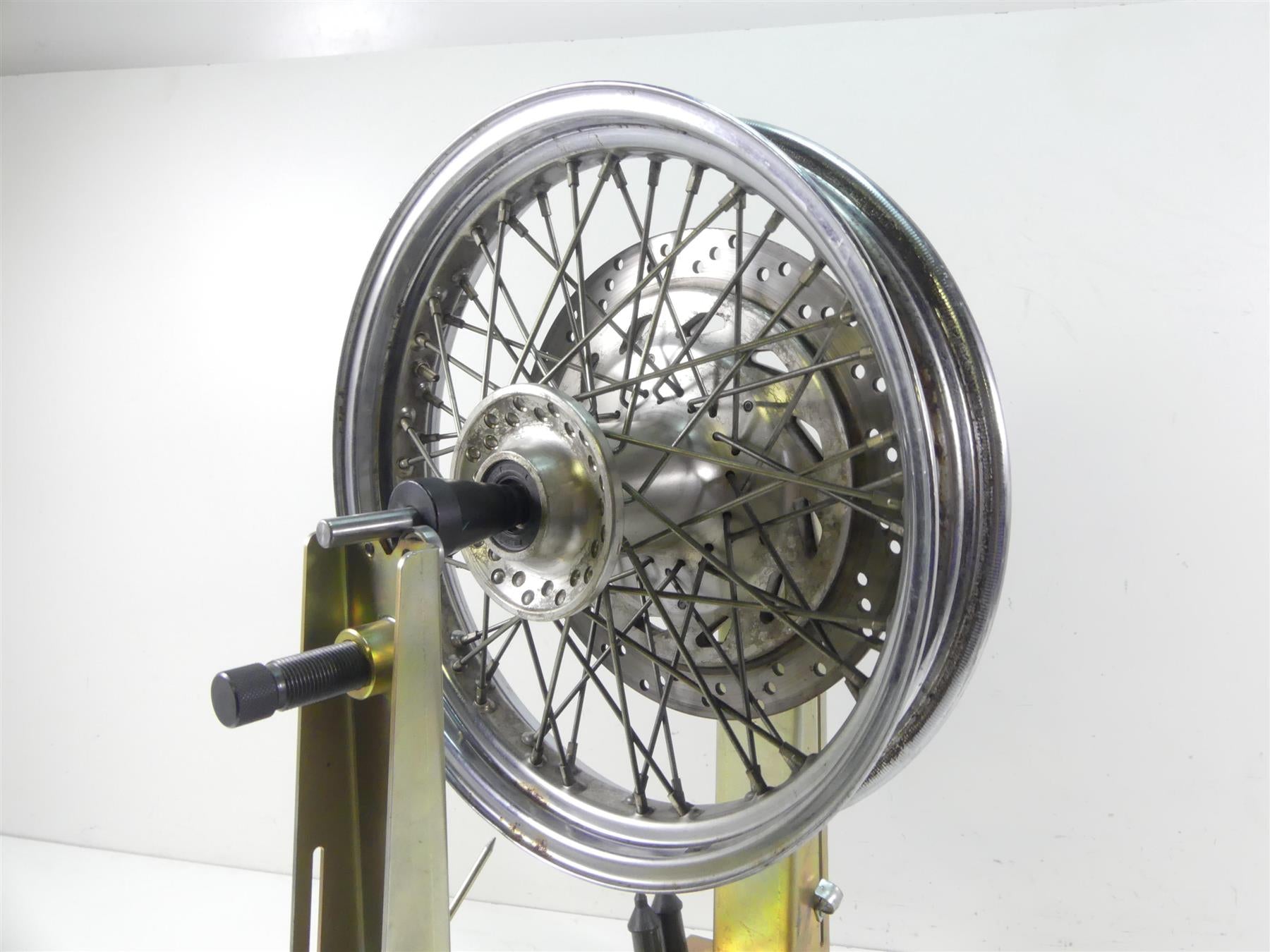 2003 Honda VTX1300 S Straight Spoke Front Wheel Rim 17x3 44650-MEA-671 {{ shop.shopifyCountryName }} - Mototech271
