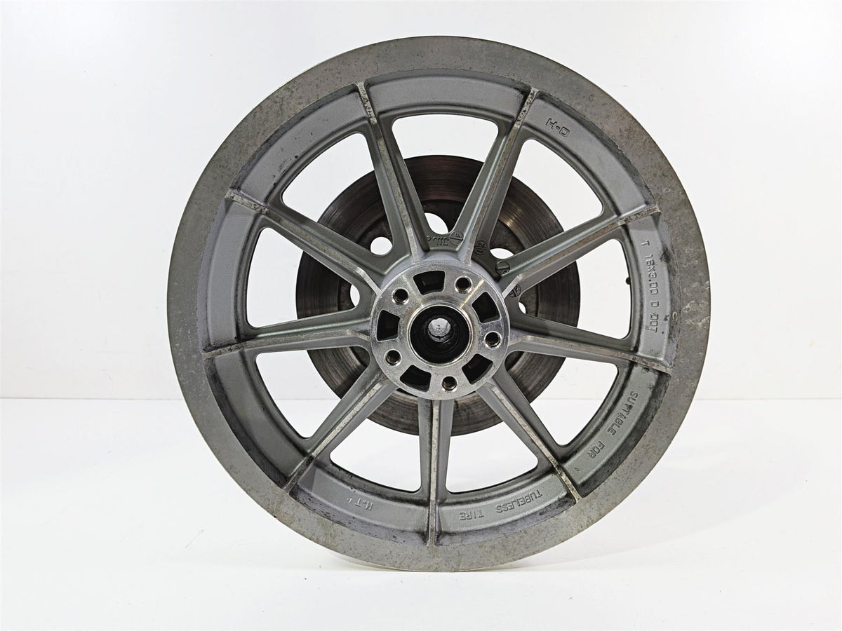 1995 Harley XL883 Sportster Hugger 9 Spoke Rear Wheel Rim 16x3 41015-86 {{ shop.shopifyCountryName }} - Mototech271