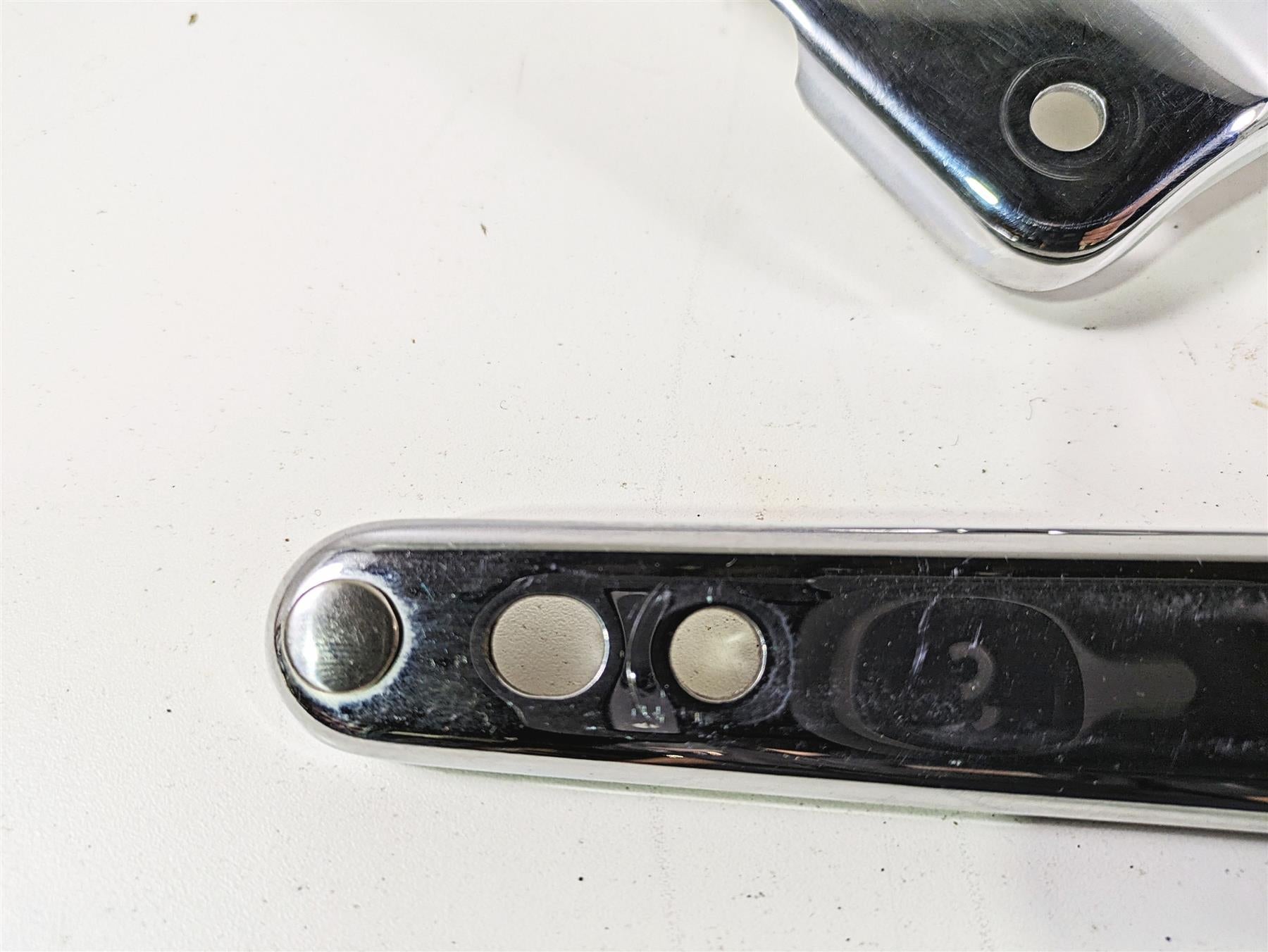 2008 Harley FLSTC Softail Heritage Rear Chrome Fender Strut Cover Set 59955-08 {{ shop.shopifyCountryName }} - Mototech271