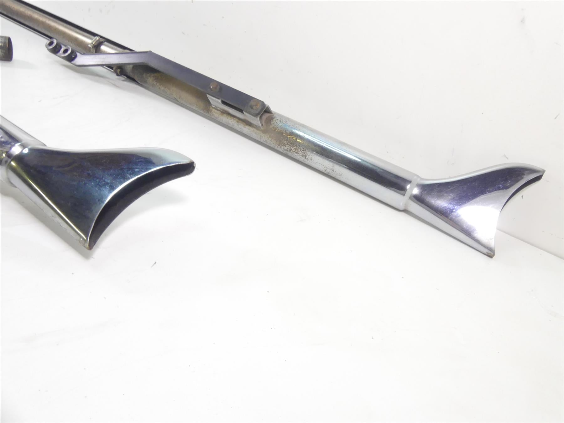 2005 Harley Softail FLSTSC Heritage Springer Samson Cholo Fishtail Exhaust 30" {{ shop.shopifyCountryName }} - Mototech271