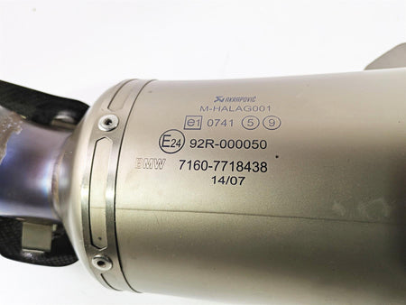 2014 BMW K1300S K40 Akrapovic Titanium Exhaust Pipe Can M-HALAG001 71607718438 {{ shop.shopifyCountryName }} - Mototech271