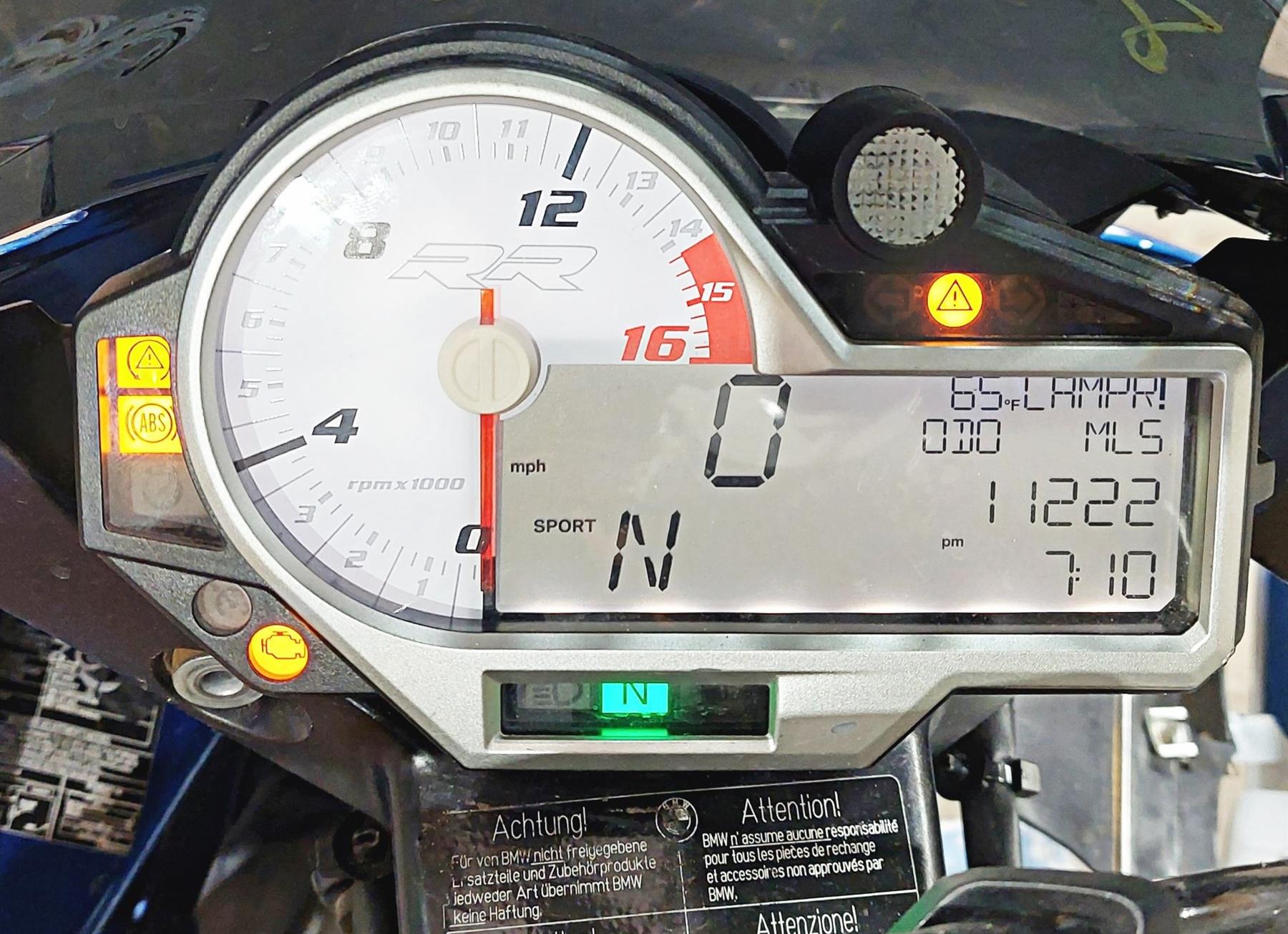 2015 BMW S1000RR K46 Speedometer Gauges Instrument - 11k - Read 62118556543 {{ shop.shopifyCountryName }} - Mototech271