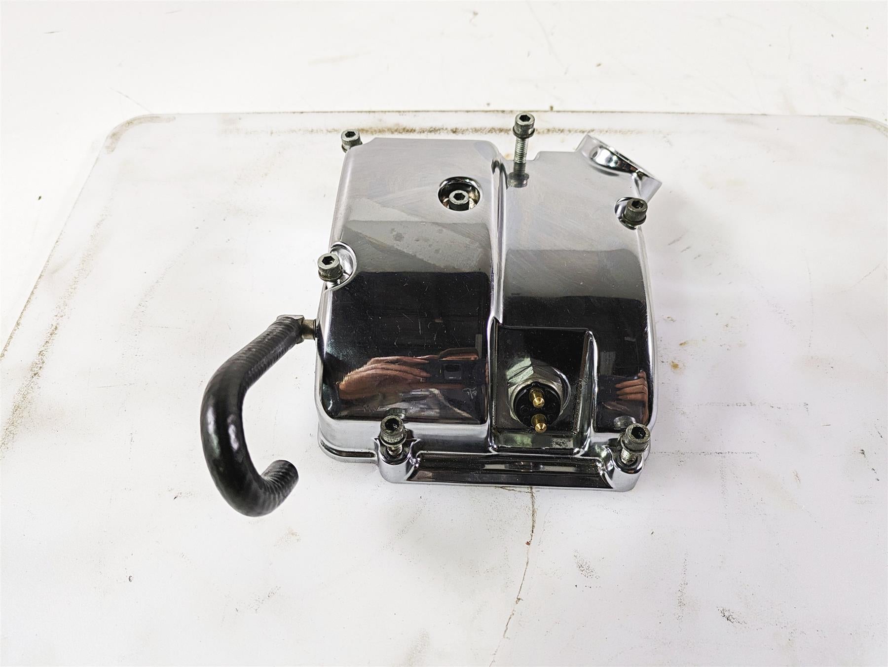 1999 Harley Dyna FXDL Low Rider Upper Trannsmission Chrome Cover 34471-99B {{ shop.shopifyCountryName }} - Mototech271