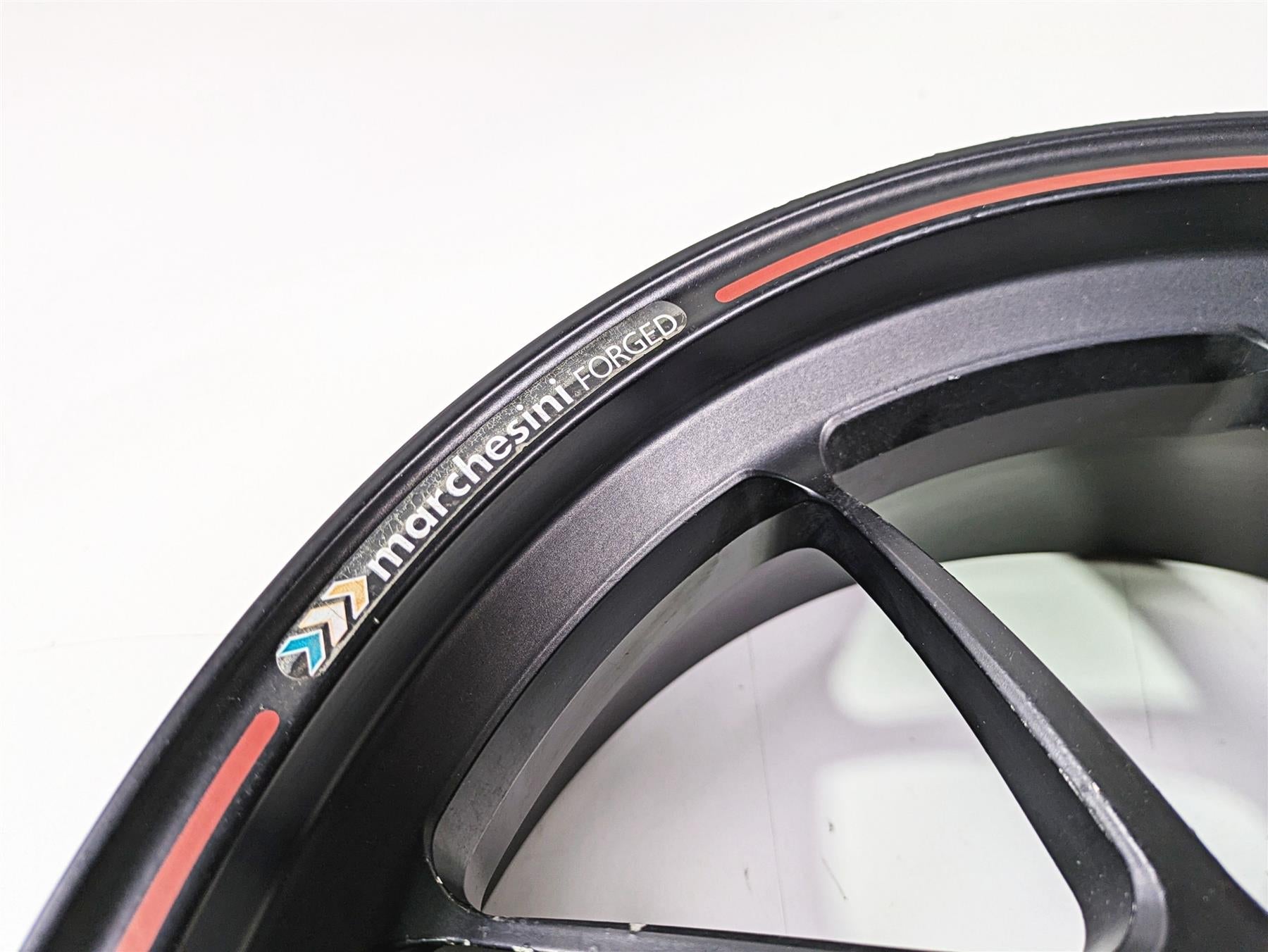 2008 Ducati SBK 1098 S Straight Marchesini 17x6 Rear Wheel Forged Rim 50221251AB {{ shop.shopifyCountryName }} - Mototech271