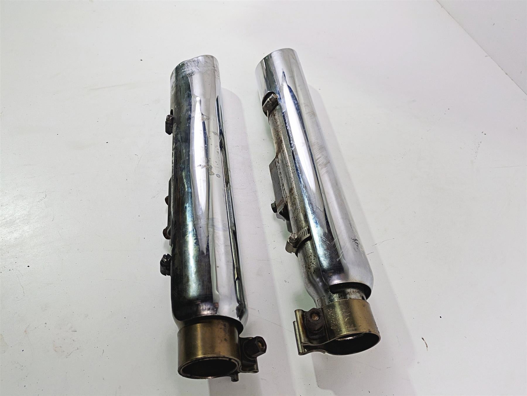 2017 Harley Softail Heritage Classic FLSTC Vance Hines Slash Cut Slip On Pipes 0740RC {{ shop.shopifyCountryName }} - Mototech271