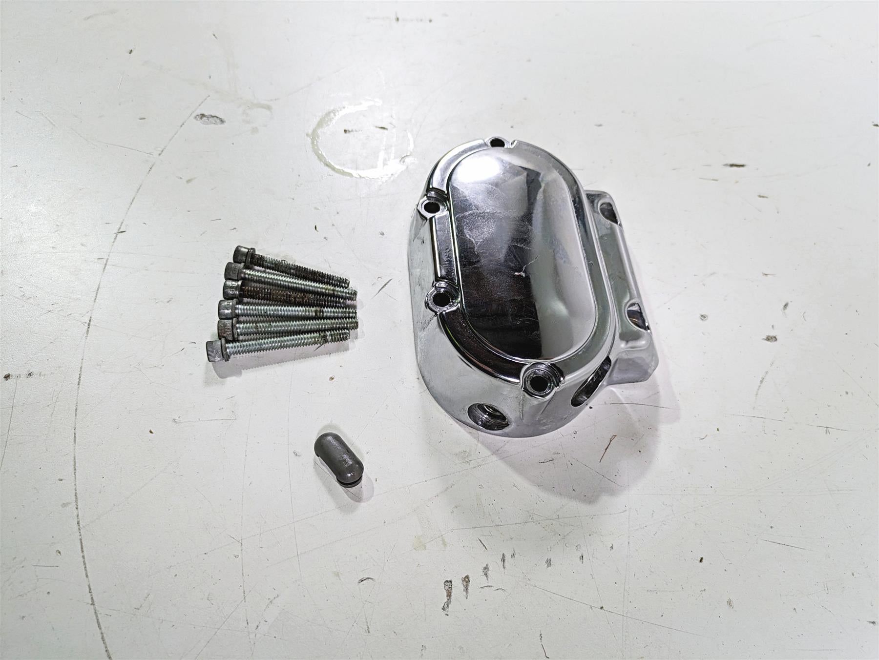 1999 Harley Dyna FXDL Low Rider Clutch Release Chrome Cover & Line 37105-99 {{ shop.shopifyCountryName }} - Mototech271