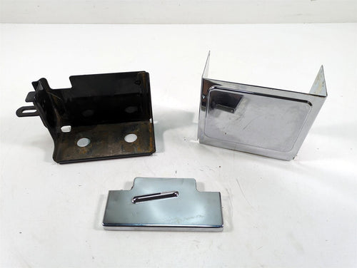 2000 Harley Dyna FXDL Low Rider Battery Box Tray & Chrome Cover 66375-97 | Mototech271