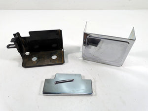 2000 Harley Dyna FXDL Low Rider Battery Box Tray & Chrome Cover 66375-97 | Mototech271