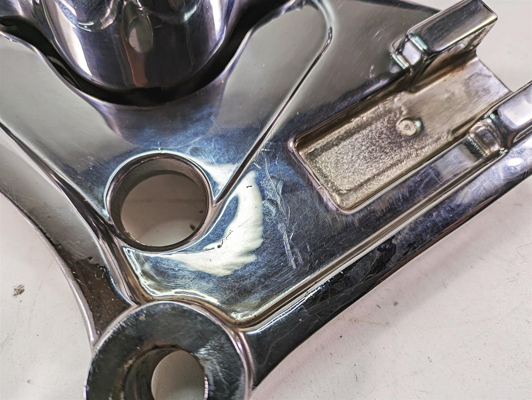 1999 Harley Dyna FXDL Low Rider Rear Chrome Brake Caliper 44050-87 {{ shop.shopifyCountryName }} - Mototech271