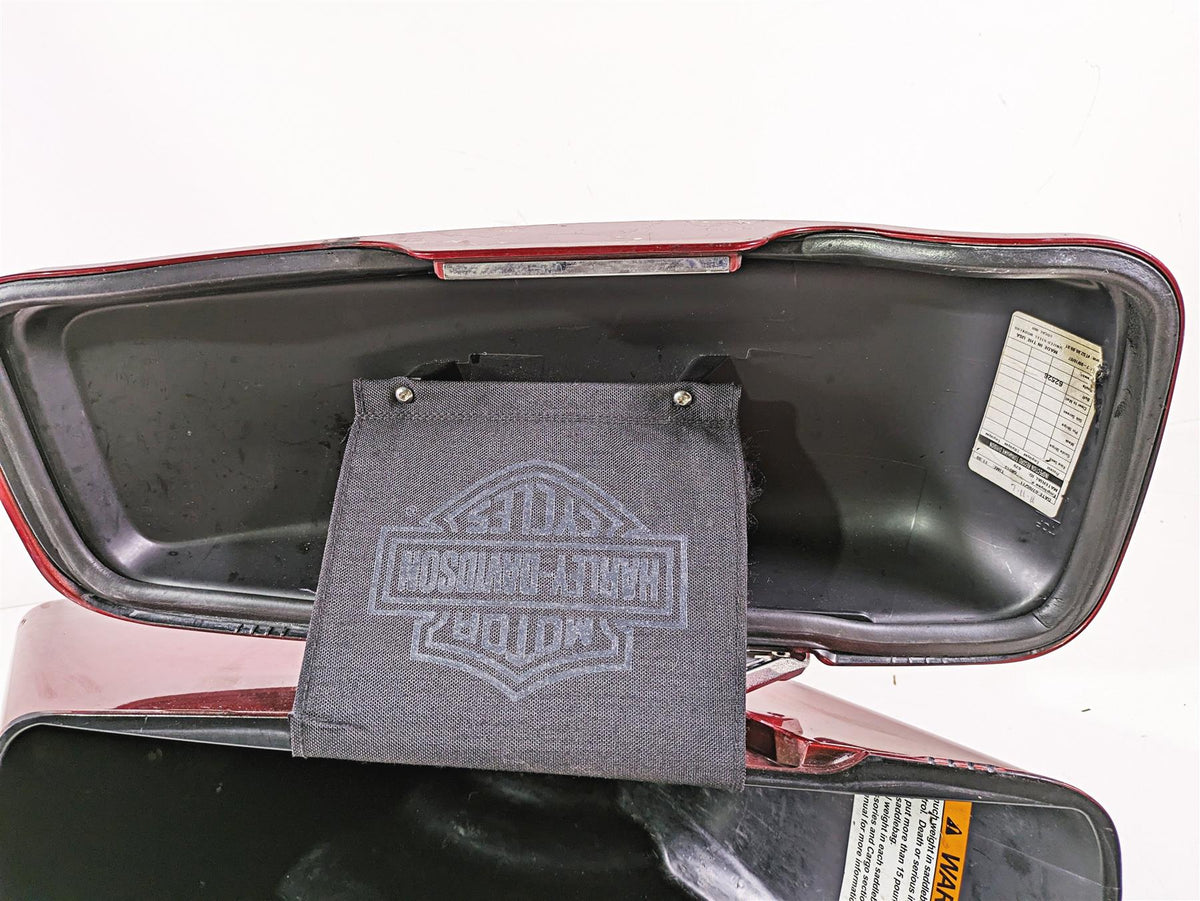 2012 Harley FLD Dyna Switchback Left Saddlebag Saddle Bag Red 90200019BDK {{ shop.shopifyCountryName }} - Mototech271