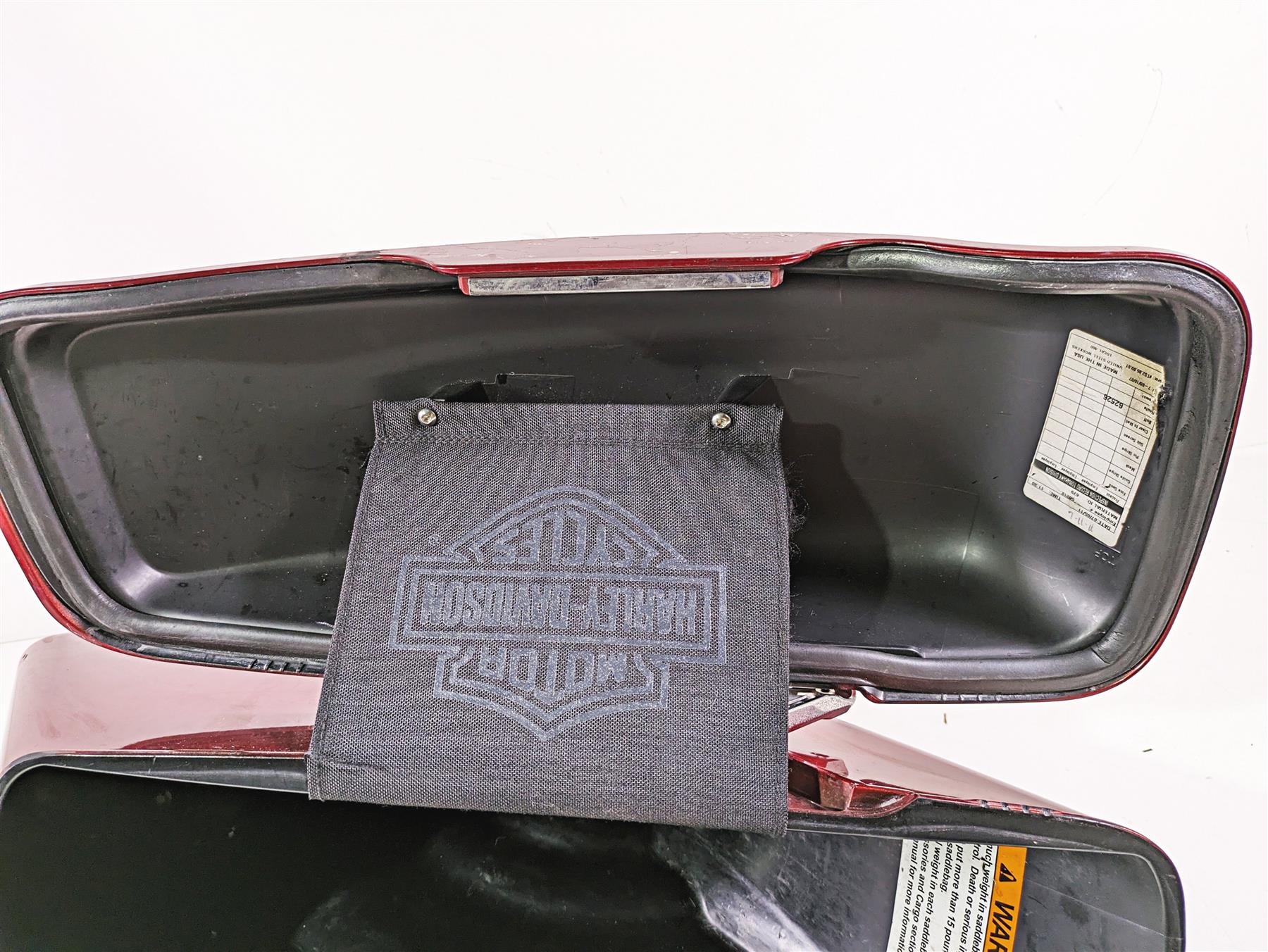 2012 Harley FLD Dyna Switchback Left Saddlebag Saddle Bag Red 90200019BDK {{ shop.shopifyCountryName }} - Mototech271