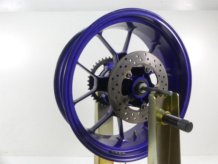 2004 Aprilia RSV1000 R Mille Rear Straight Blue 17x6 Wheel Rim AP8128071 {{ shop.shopifyCountryName }} - Mototech271