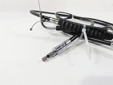 2011 Harley FXDC Dyna Super Glide 12" Extended Throttle Clutch Cable Set {{ shop.shopifyCountryName }} - Mototech271