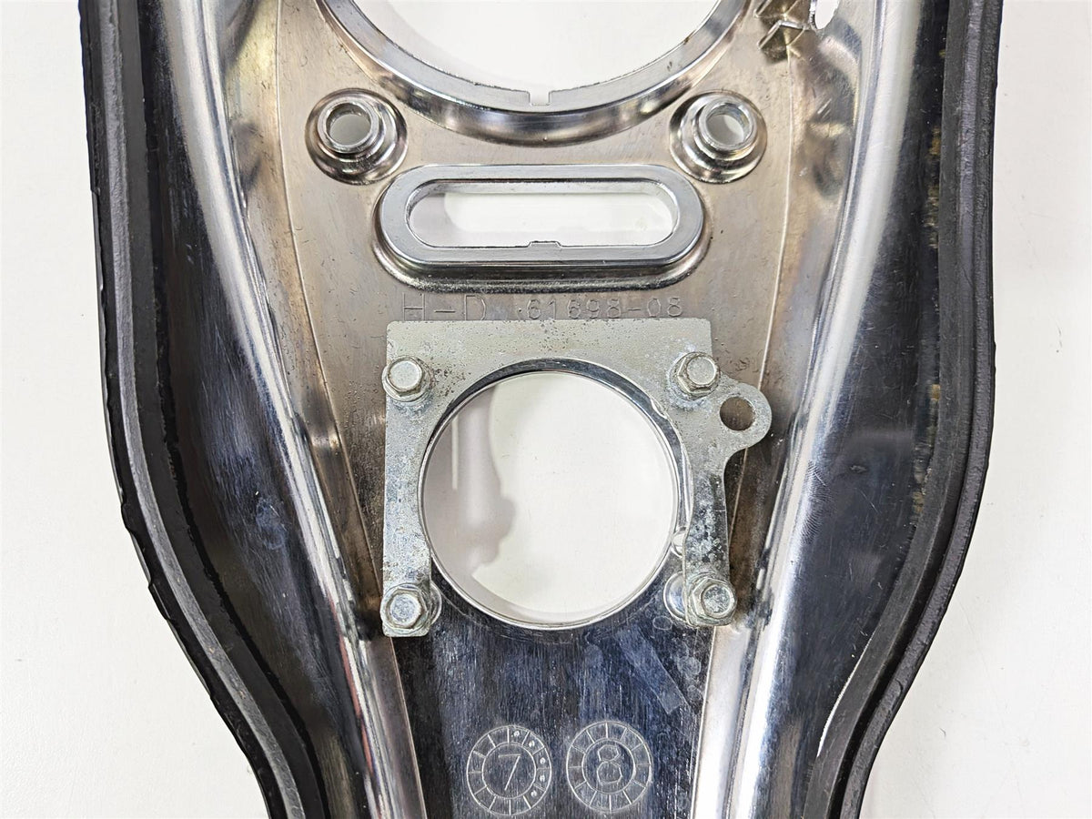 2008 Harley FXDSE CVO Dyna Chrome Tank Dash Console Cover Fairing 61698-08-Mototech271