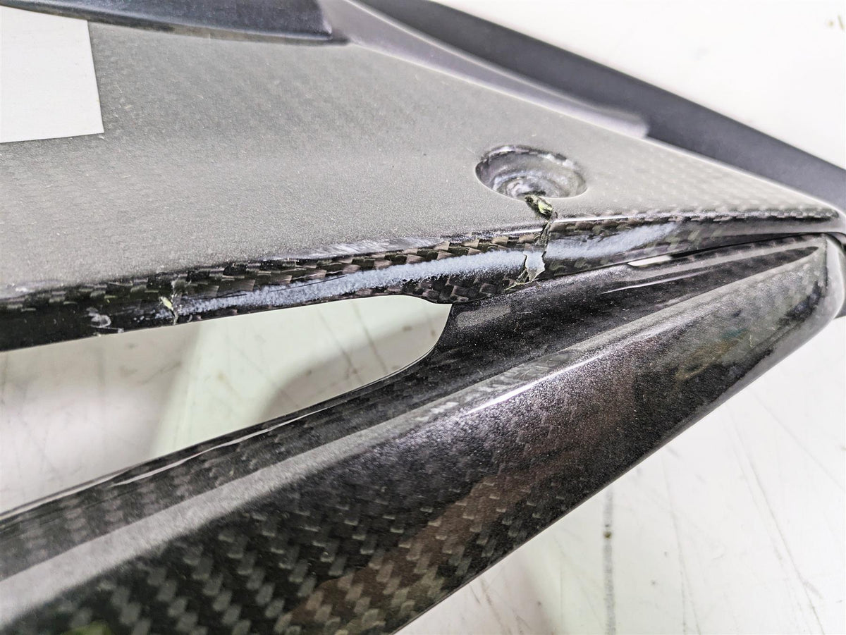 2020 Triumph Daytona 765 Moto2 Left Side Carbon Cover Fairing -Broken T2309797 {{ shop.shopifyCountryName }} - Mototech271