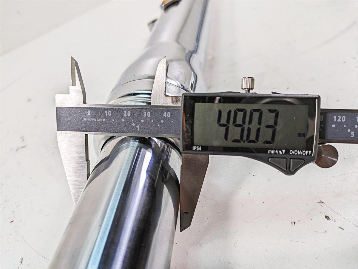 2009 Harley Dyna FXDFSE CVO Fat Bob Showa Dual Disc Front Fork Leg Set 48780-09 {{ shop.shopifyCountryName }} - Mototech271
