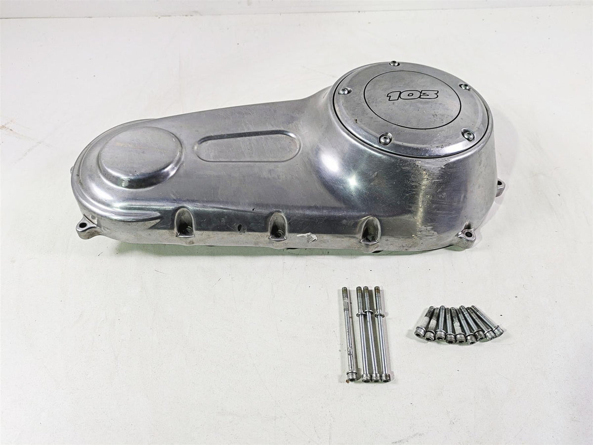 2014 Harley FLS Softail Slim Outer Primary Drive Clutch Cover 60784-06A {{ shop.shopifyCountryName }} - Mototech271
