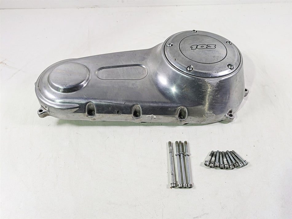 2014 Harley FLS Softail Slim Outer Primary Drive Clutch Cover 60784-06A {{ shop.shopifyCountryName }} - Mototech271
