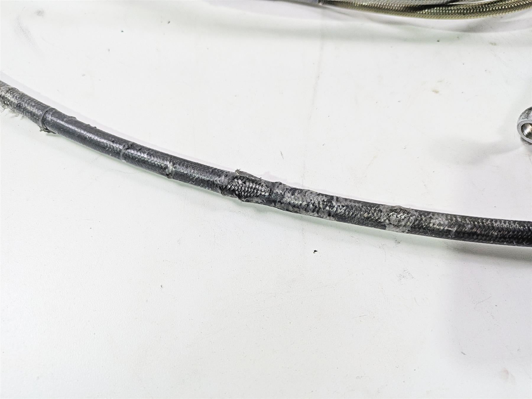 2001 Harley Touring FLHX Street Glide Brake Line Throttle Body Cable & Clutch Line 14" Tall Bars {{ shop.shopifyCountryName }} - Mototech271