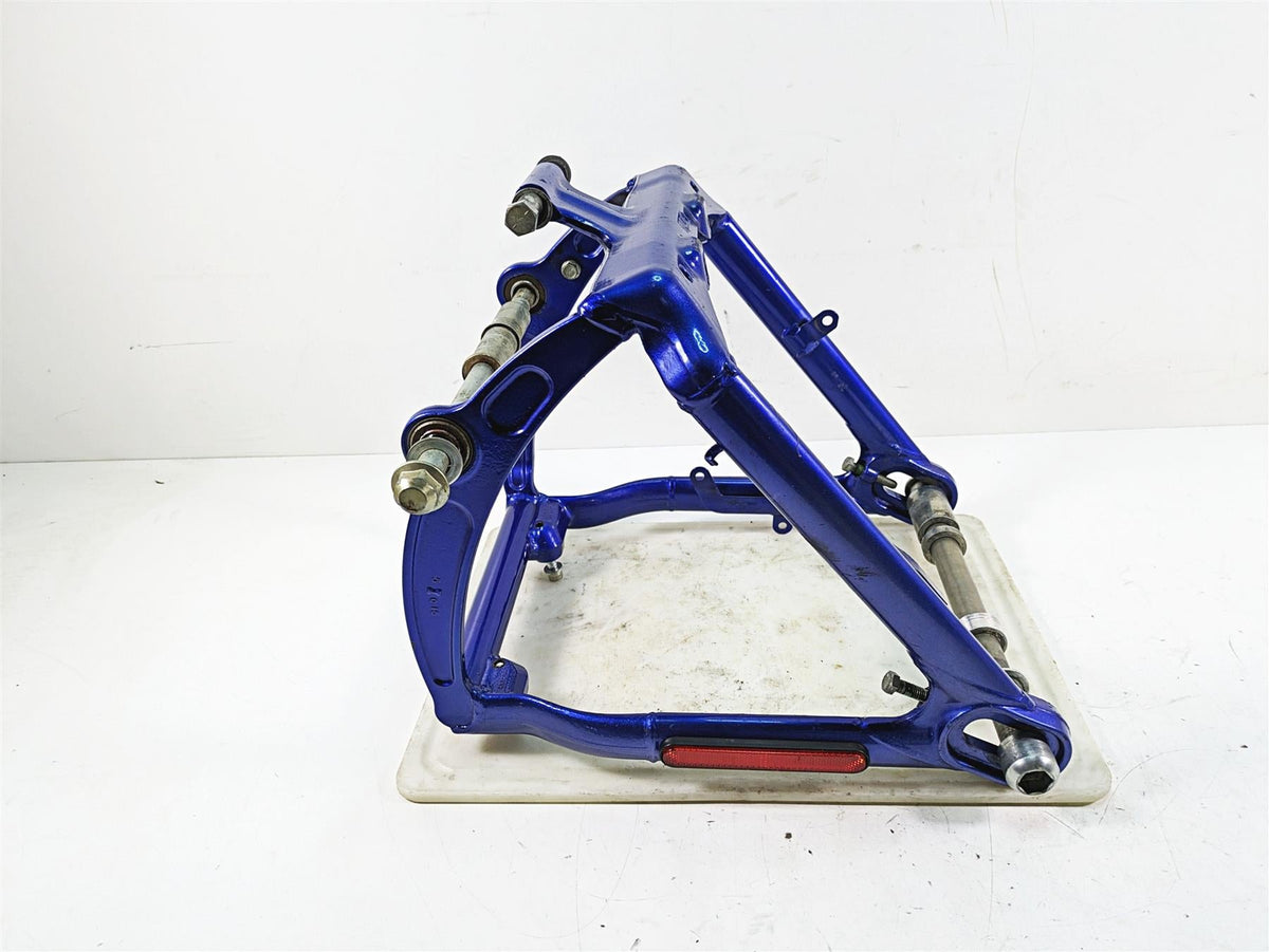2009 Harley FXCWC Softail Rocker C Swingarm Swing Arm Flame Blue Pearl 47694-09 {{ shop.shopifyCountryName }} - Mototech271