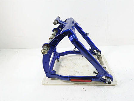 2009 Harley FXCWC Softail Rocker C Swingarm Swing Arm Flame Blue Pearl 47694-09 {{ shop.shopifyCountryName }} - Mototech271