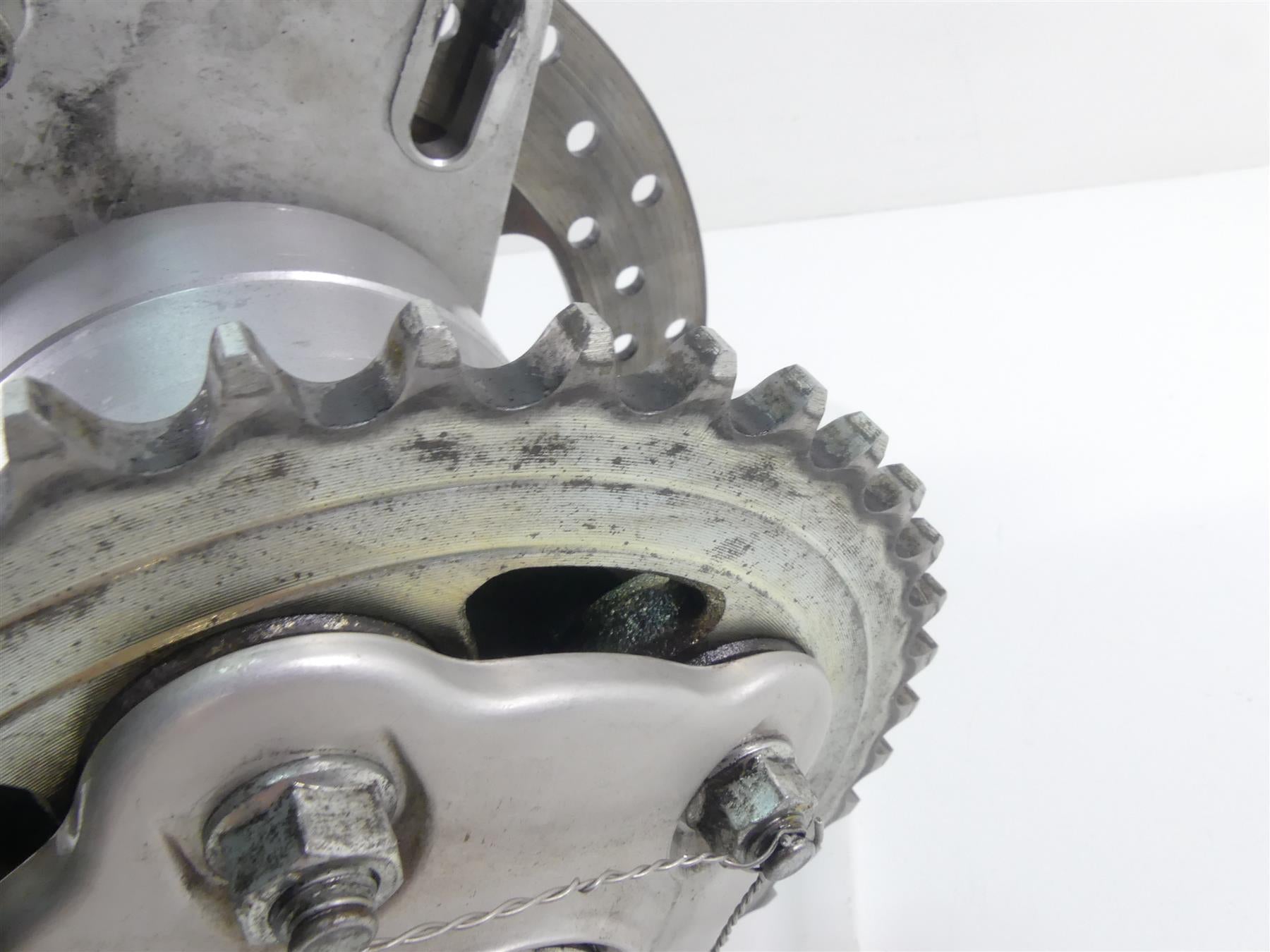 2008 Ducati 848 SBK Rear Axle Brake Rotor Sprocket Hub 819Z0011A {{ shop.shopifyCountryName }} - Mototech271
