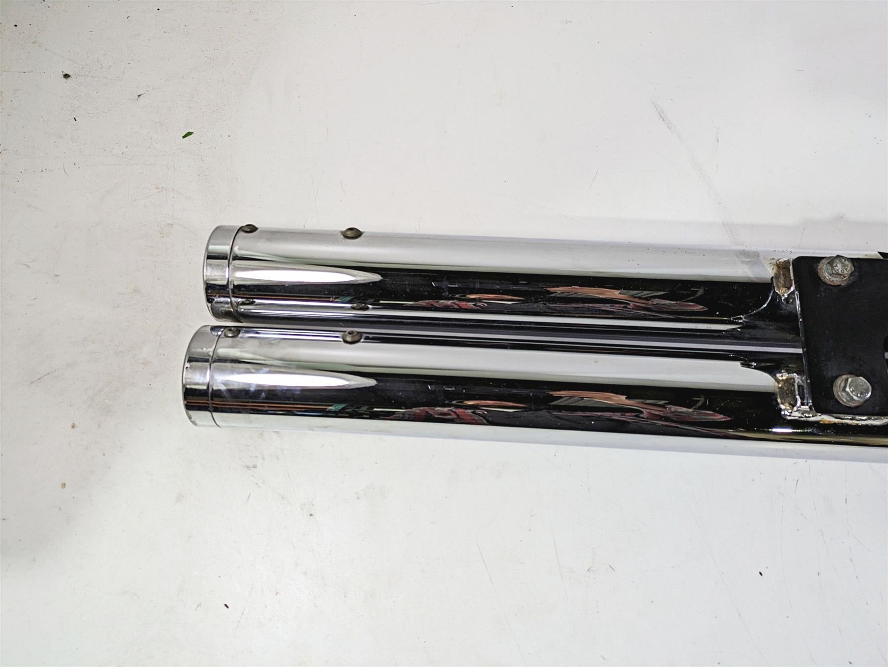2002 Honda VTX1800 Retro Hard Krome 3" Big Straights Exhaust System Set 45-2830 {{ shop.shopifyCountryName }} - Mototech271