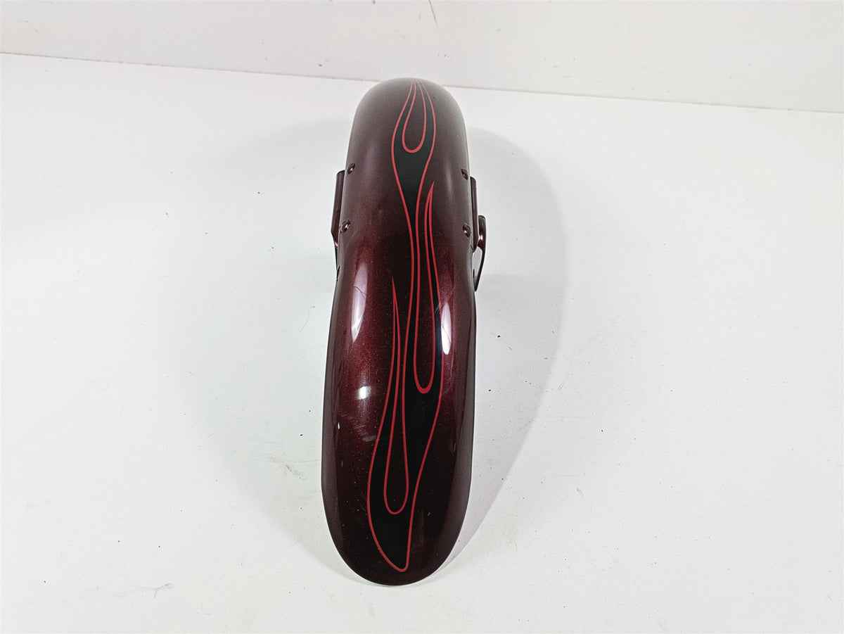 2008 Harley FXCWC Softail Rocker Front Fender Crimson Red Sunglo Deluxe 60158-08 {{ shop.shopifyCountryName }} - Mototech271