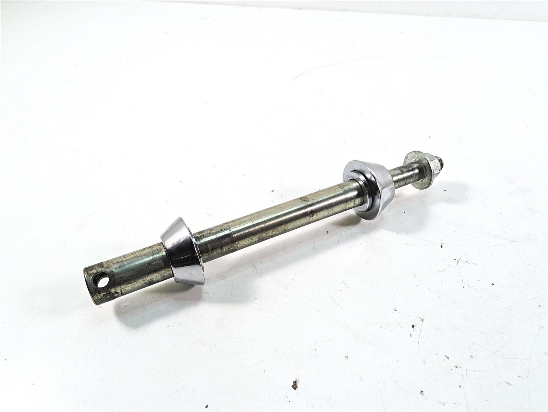 2009 Harley Dyna FXDFSE CVO Fat Bob Front Axle Wheel Spindle 1
