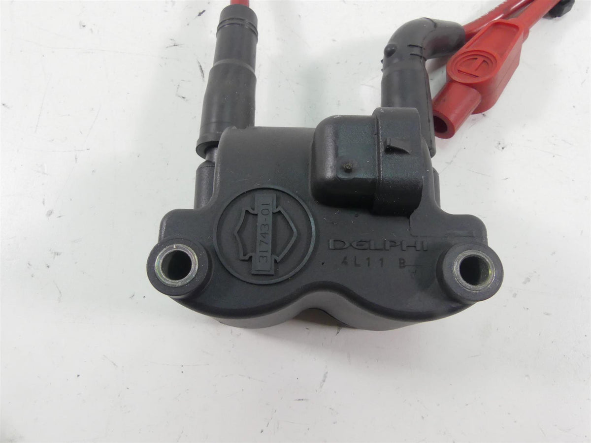 2005 Harley Touring CVO FLHTC SE Electra Glide Ignition Coil & Wires 31696-07A {{ shop.shopifyCountryName }} - Mototech271
