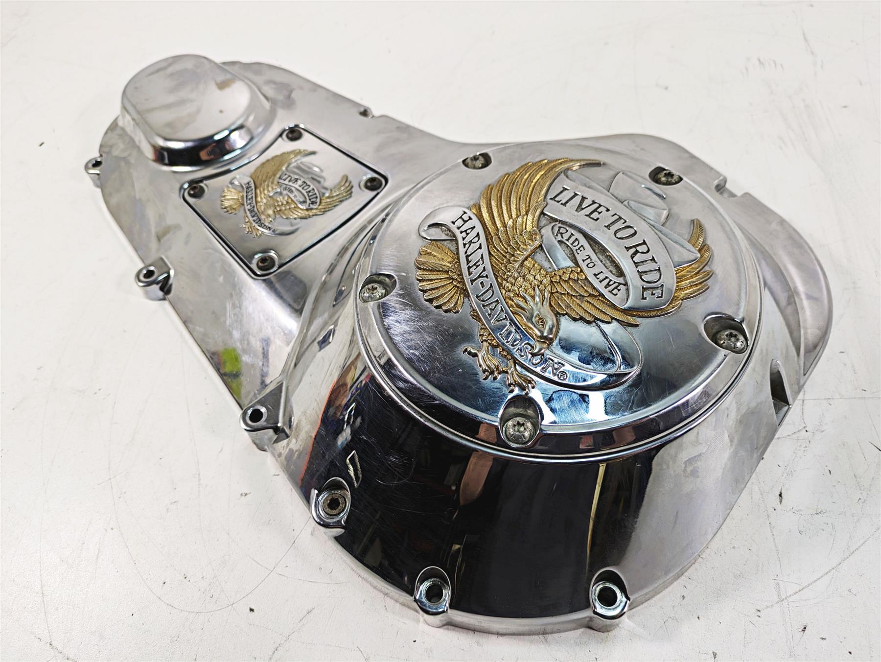 2005 Harley Touring FLHTCUI Electra Glide Outer Primary Drive Cover 60685-04 {{ shop.shopifyCountryName }} - Mototech271
