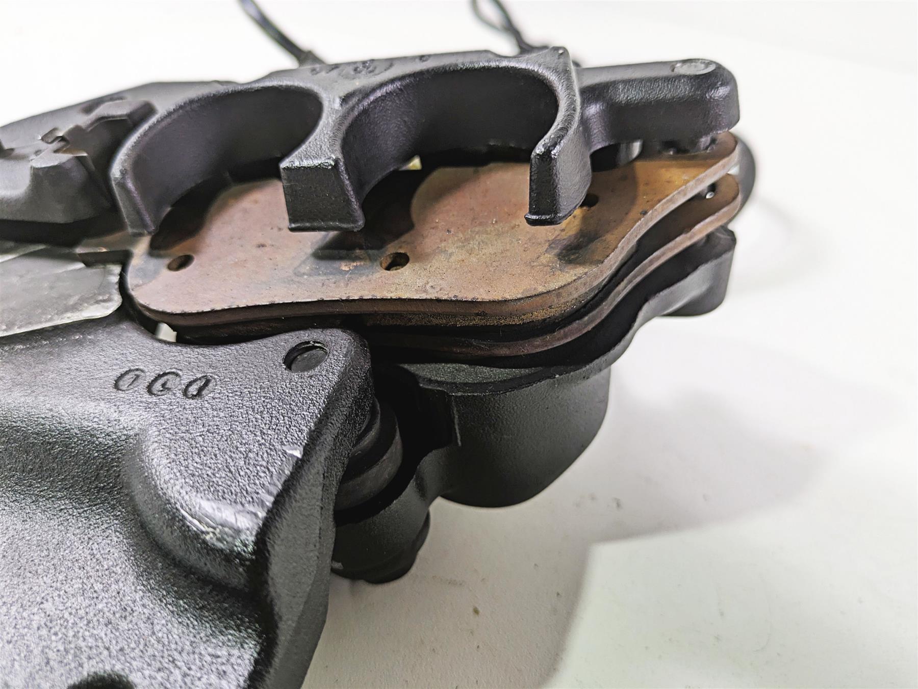 2008 Harley FLSTC Softail Heritage Rear Brake Caliper + Bracket & Line 40908-08 {{ shop.shopifyCountryName }} - Mototech271