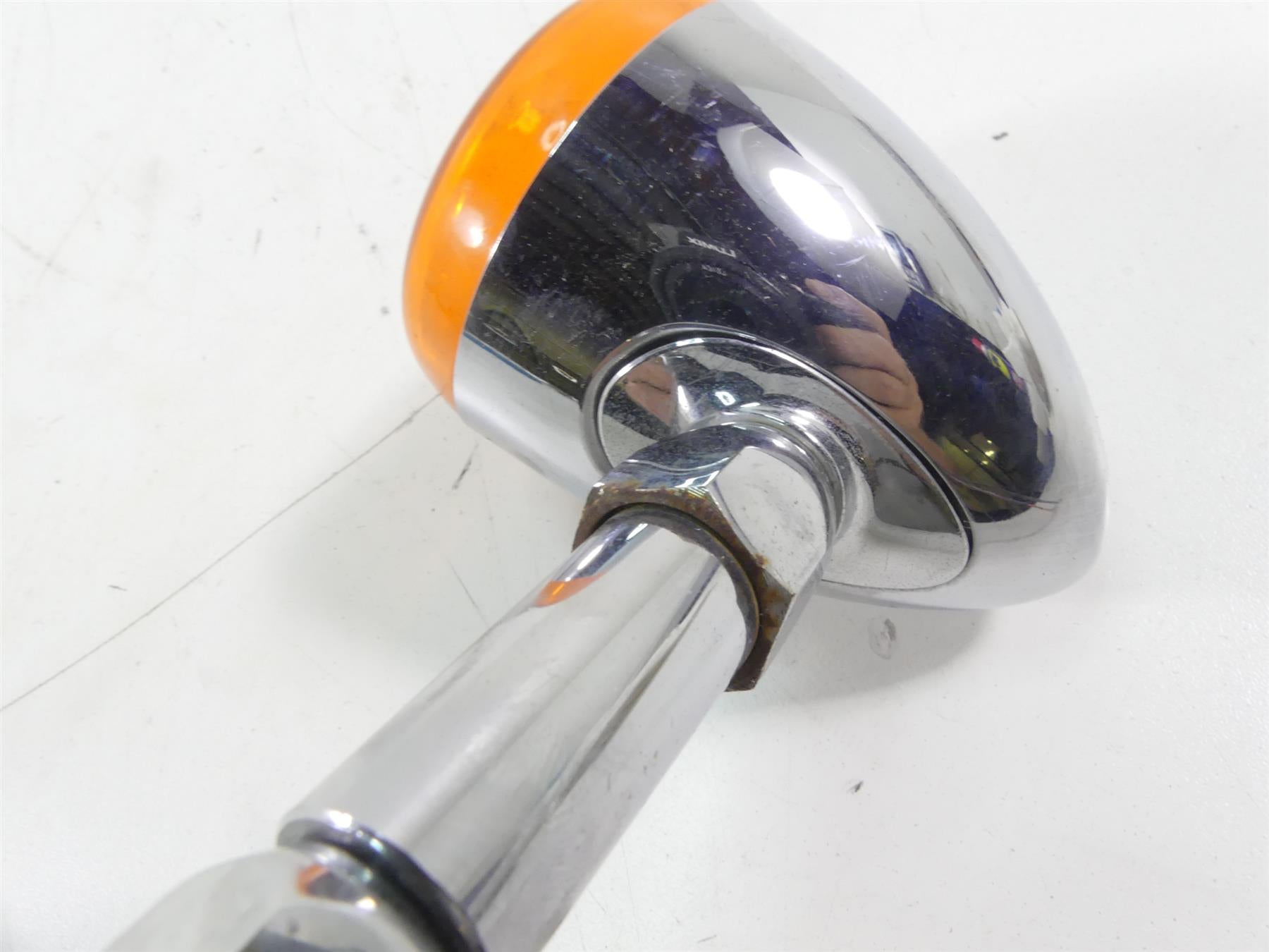 2004 Harley Softail FLSTFI Fat Boy Left Rear Chrome Blinker - Read 68977-00 {{ shop.shopifyCountryName }} - Mototech271
