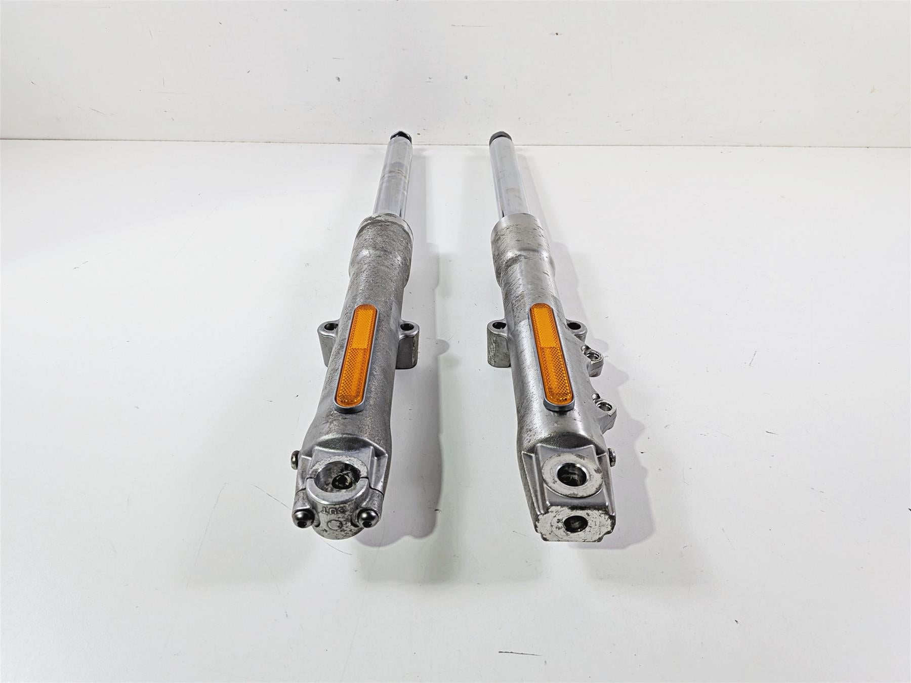 2012 Harley Softail FLSTF Fat Boy Front Fork Leg Set Straight 45915-08A 45916-07 {{ shop.shopifyCountryName }} - Mototech271