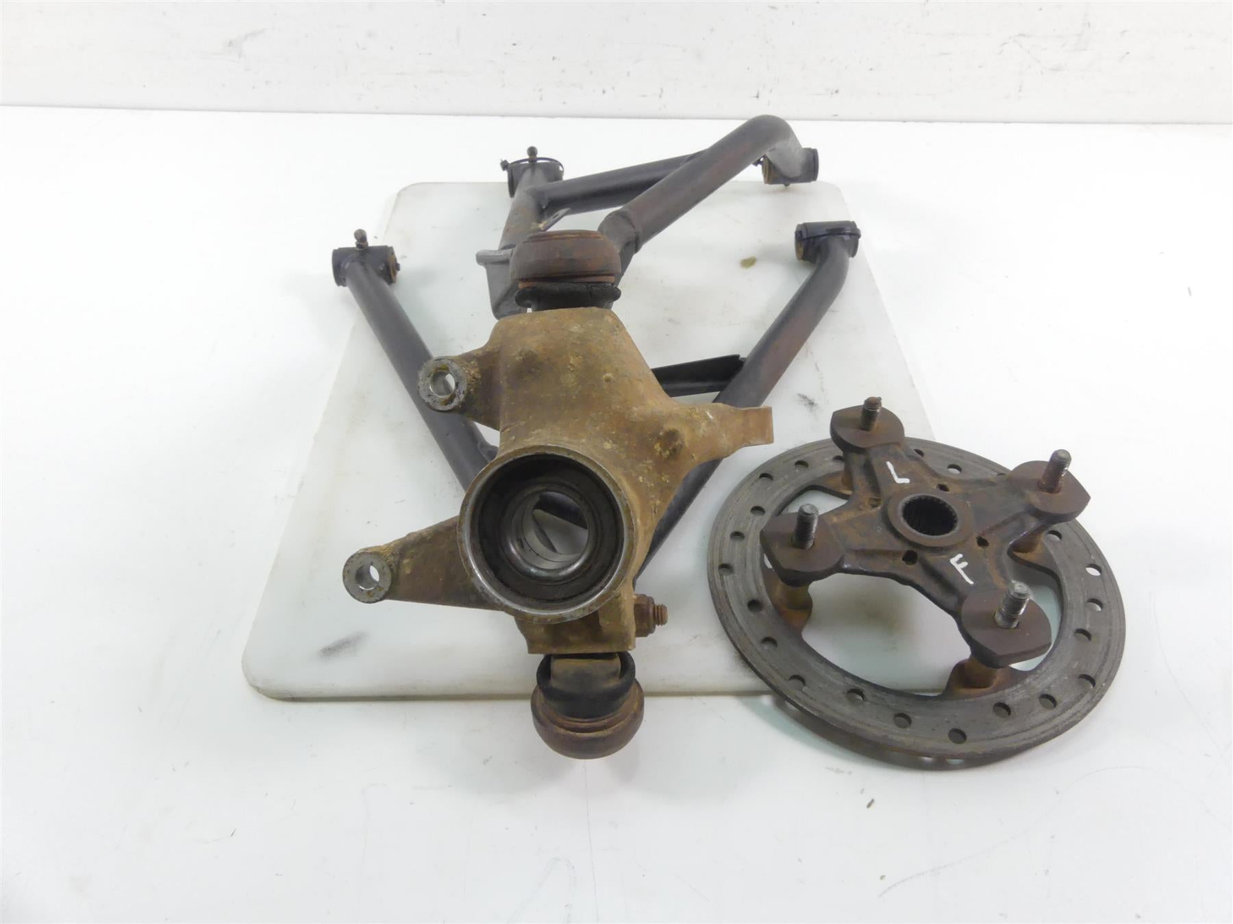 2014 Can Am Renegade 1000 STD Straight Front Left Control Arm Knee Hub 706202869 {{ shop.shopifyCountryName }} - Mototech271