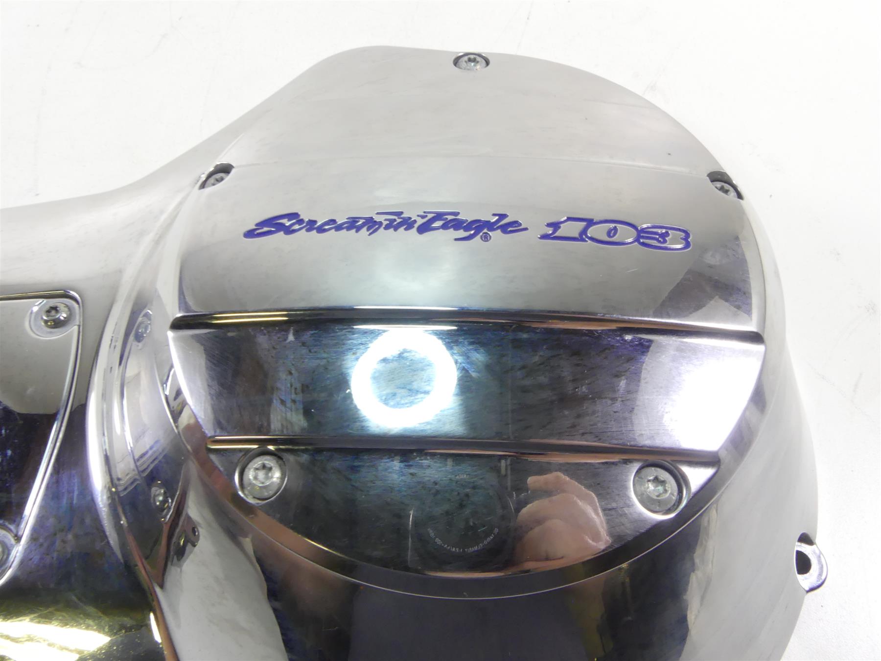 2004 Harley FLHTC SE CVO Electra Glide Outer Primary Drive Clutch Cover 60672-98 {{ shop.shopifyCountryName }} - Mototech271