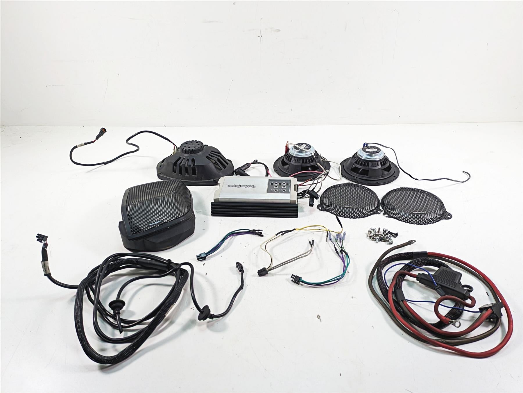 2014 Harley Touring FLHTK Electra Glide Rockford Fosgate Speaker Amp Set - Read {{ shop.shopifyCountryName }} - Mototech271