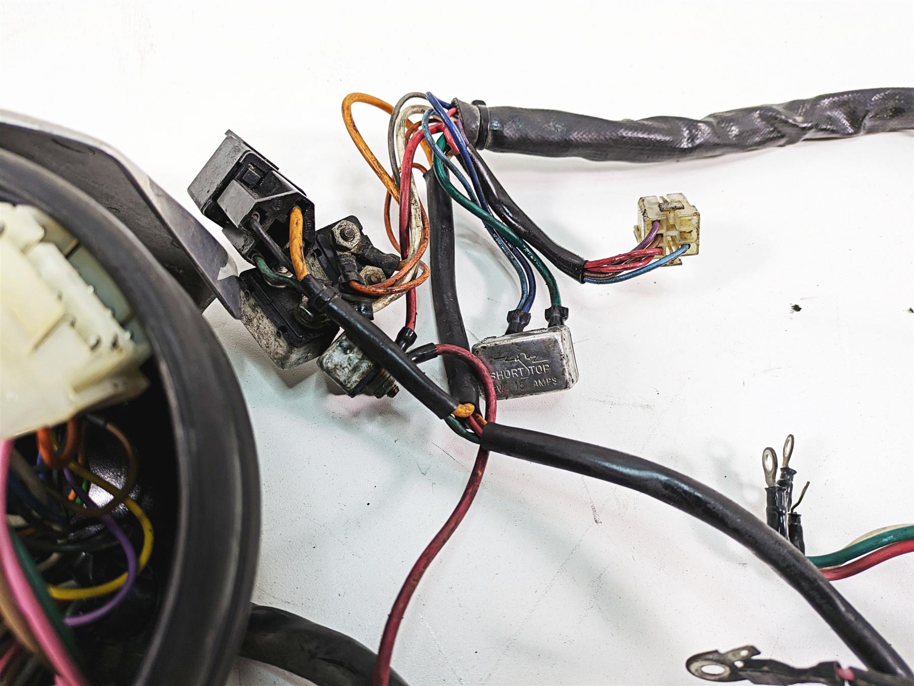 1986 Harley Sportster XLH 883 Main Wiring Harness + Headlight For Parts 70135-86 {{ shop.shopifyCountryName }} - Mototech271