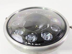 2016 Zero Motorcycles S 9.8 7 Inch Round 11 Diode Chrome Crystal High Power LED Headlight 29-160614