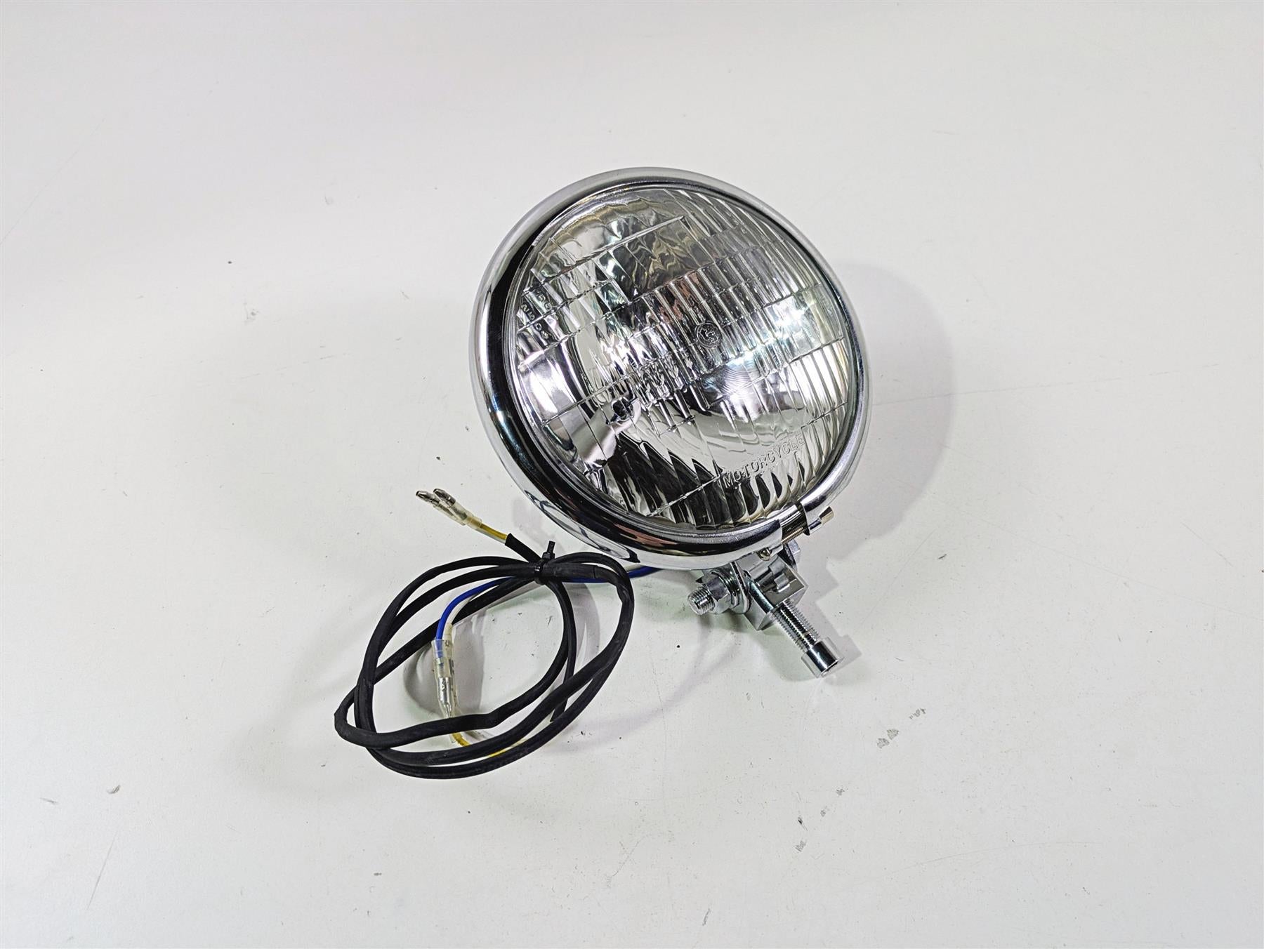 2008 Ultima Motorcycles Fat Bastard Round Chrome Headlight & Mount {{ shop.shopifyCountryName }} - Mototech271