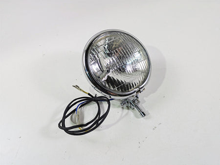 2008 Ultima Motorcycles Fat Bastard Round Chrome Headlight & Mount {{ shop.shopifyCountryName }} - Mototech271