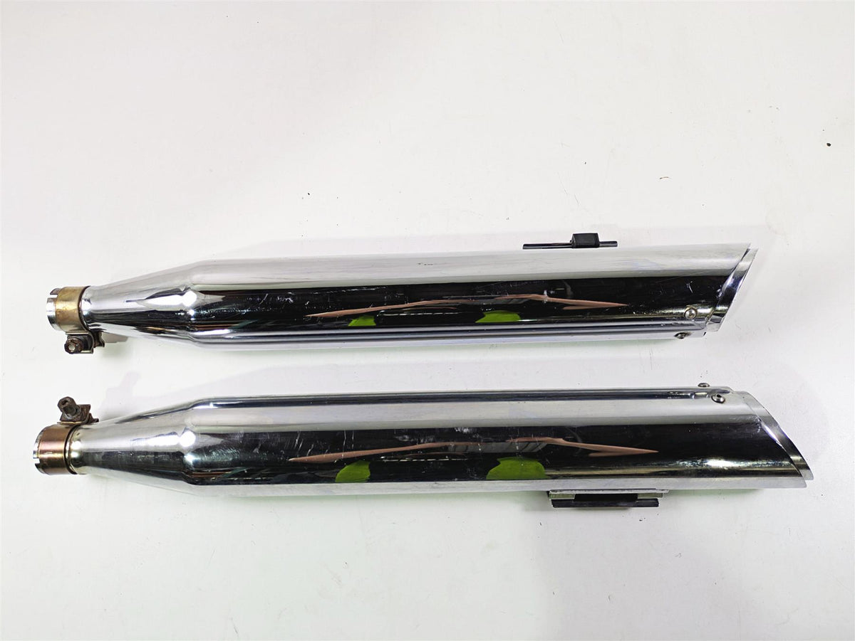 2016 Harley Touring FLHR Road King 4" Chrome Slash Cut Vance Hines Muffler 16763 {{ shop.shopifyCountryName }} - Mototech271