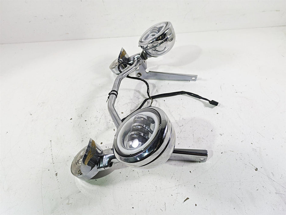 2002 Harley FLSTC Softail Heritage Front Spot Led Light & Blinker Set 58082-02A {{ shop.shopifyCountryName }} - Mototech271