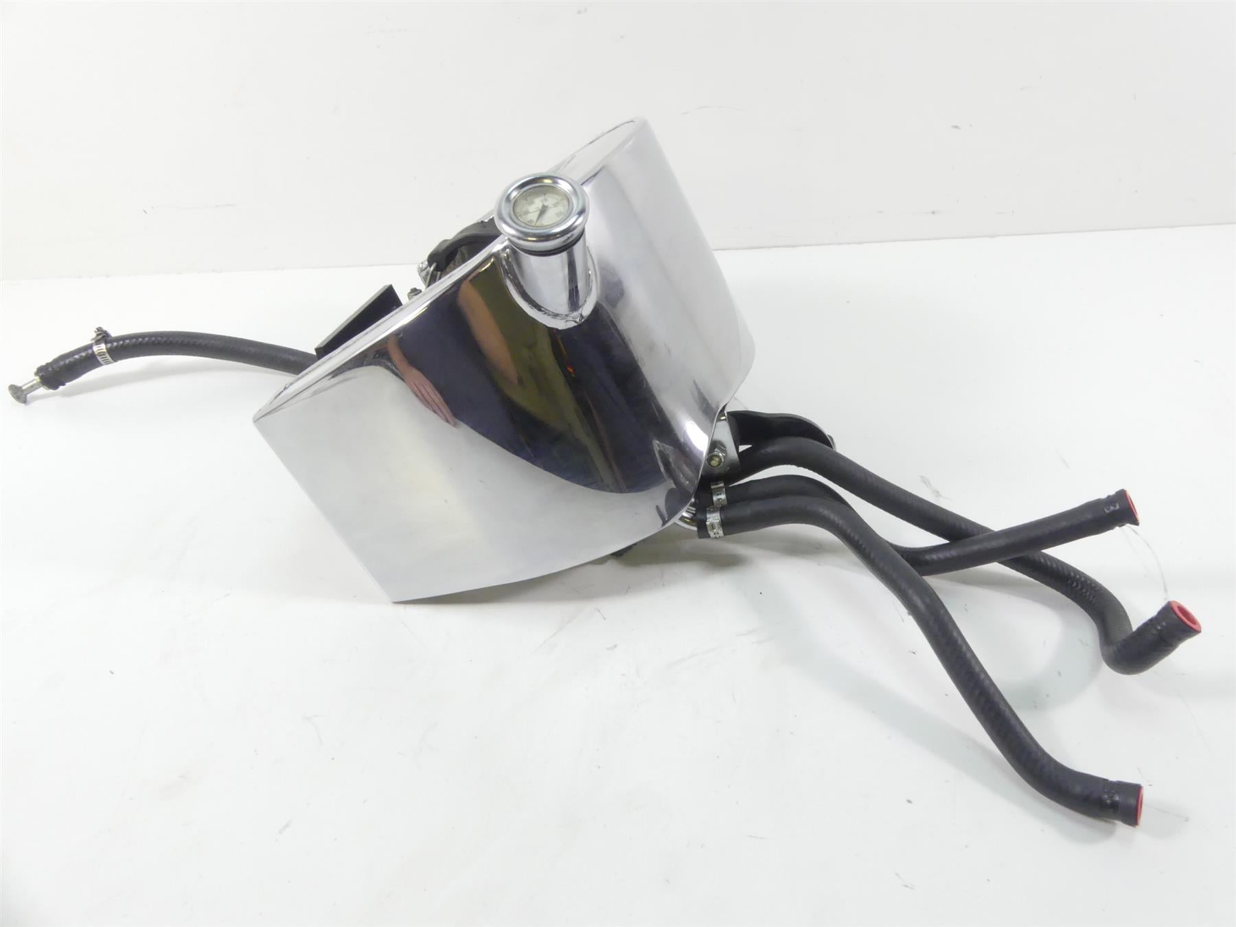 1993 Harley FXSTS Softail Springer Chrome Oil Tank Reservoir + Lines 62498-91 {{ shop.shopifyCountryName }} - Mototech271