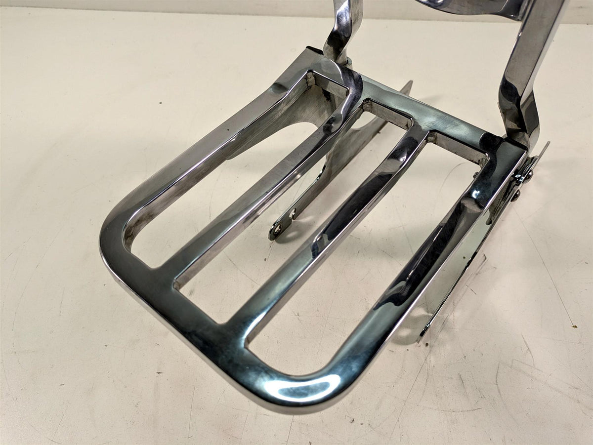 2000 Harley Dyna FXDL Low Rider Rear Chrome Sissy Bar Backrest Luggage Six Pack Rack {{ shop.shopifyCountryName }} - Mototech271