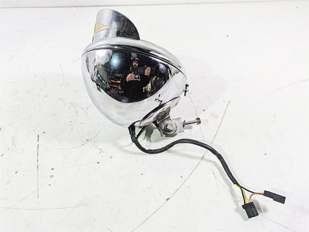 2004 Harley Softail FLSTF Fat Boy Headlight Iron Cross Skull + Visor 67903-00 {{ shop.shopifyCountryName }} - Mototech271