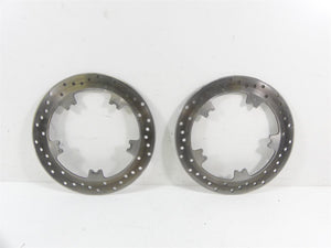 2014 Harley FXDL Dyna Low Rider Front Dual Brake Disc Rotor Set 3K 44553-06