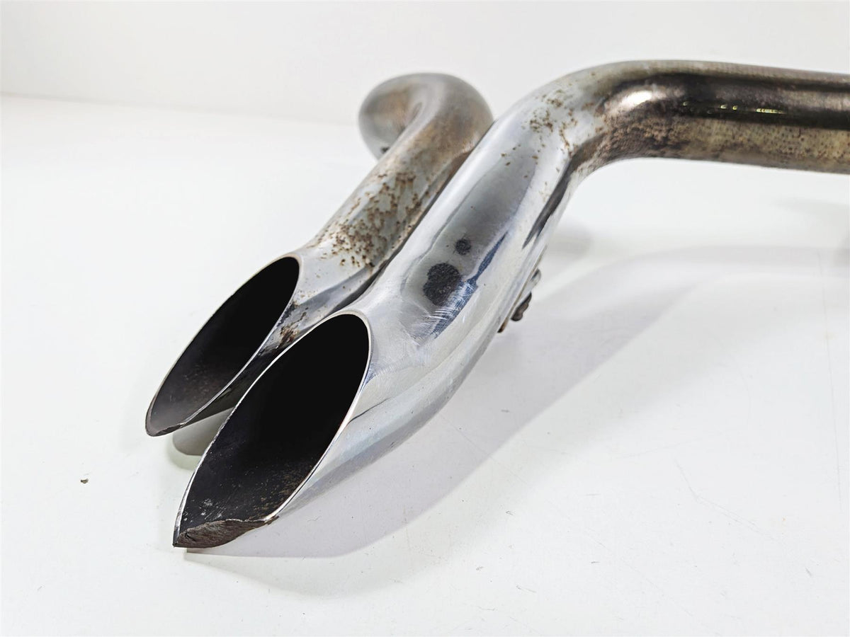 2005 Harley Softail FLSTFSE CVO Fat Boy Drag Straight Exhaust Pipe Set-Mototech271