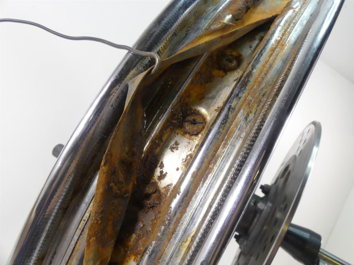 1993 Harley FXSTS Softail Springer Front Chrome Spoke Wheel Rim 21x2.15 43676-88 {{ shop.shopifyCountryName }} - Mototech271